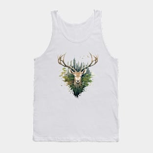 Stag Deer Animal Beauty Nature Wildlife Discovery Tank Top